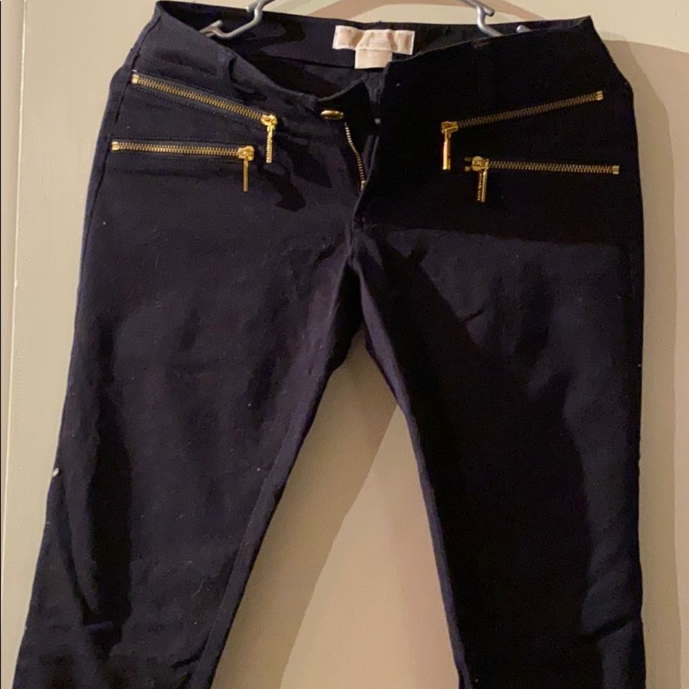 Michael Kors Low Rise skinny Navy Pants